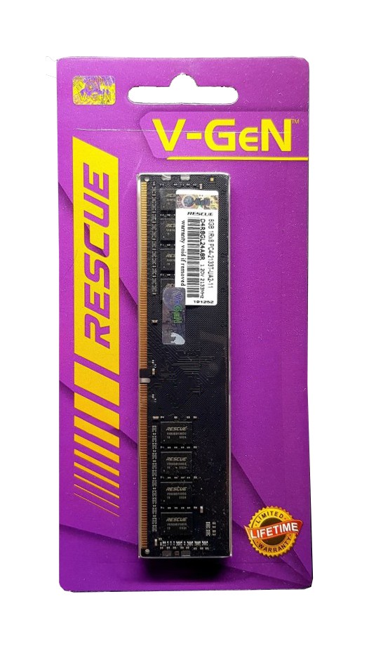 RAM DDR3 SODimm V-GeN RESCUE 8GB PC12800/1600Mhz (Memory Laptop VGEN) - 1.35 VOLT