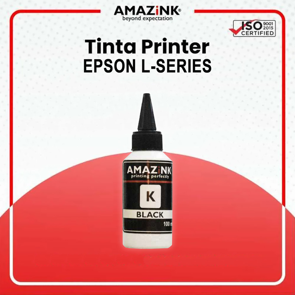 TINTA AMAZINK 100 ML BLACK UNTUK PRINTER EPSON L SERIES