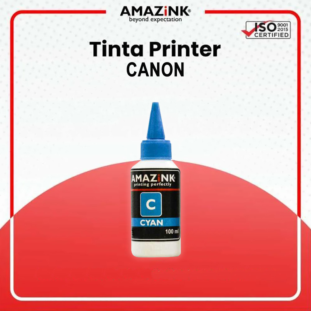 TINTA AMAZINK 100 ML CYAN UNTUK PRINTER CANON