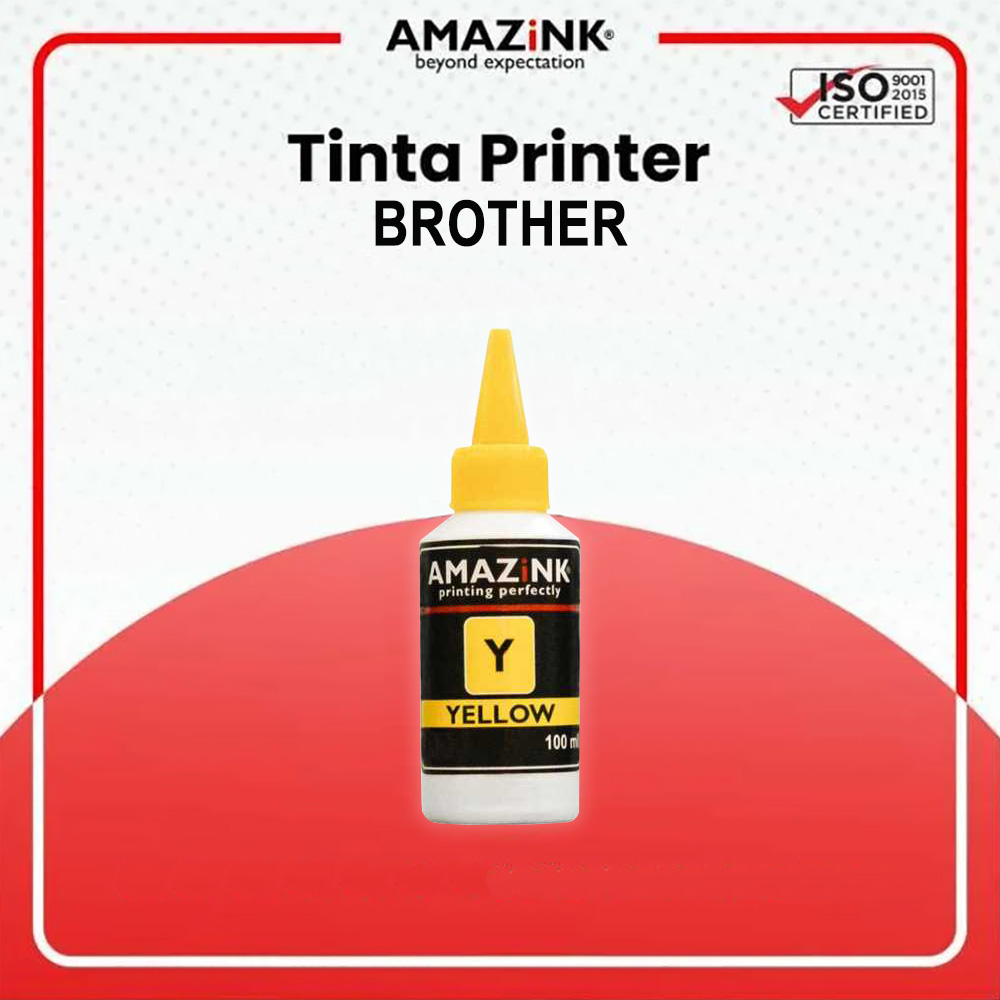 TINTA AMAZINK 100 ML YELLOW UNTUK PRINTER BROTHER