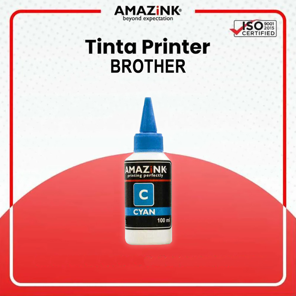 TINTA AMAZINK 100 ML CYAN UNTUK PRINTER BROTHER