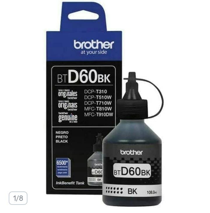 Tinta BROTHER BTD60BK Black