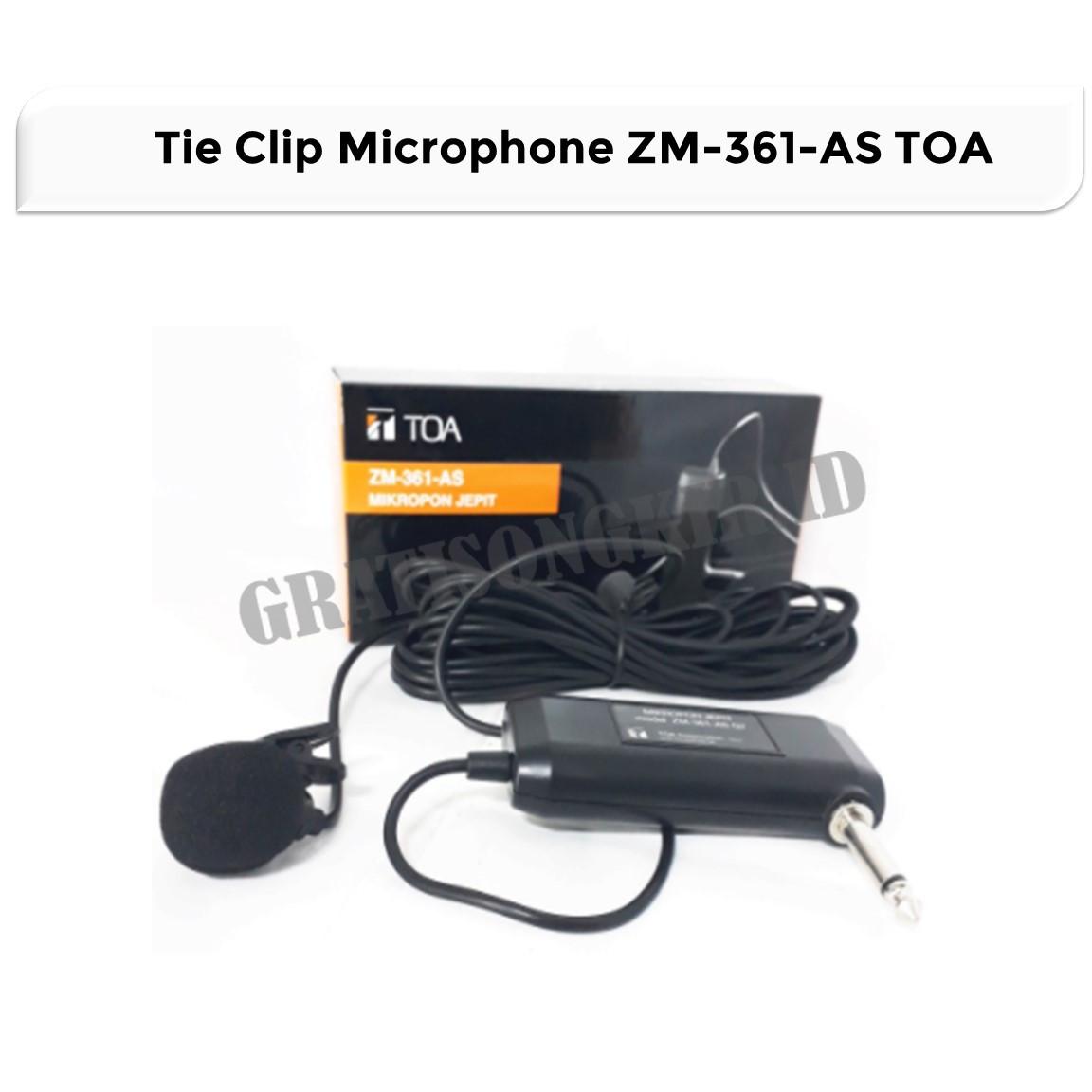 Tie Clip Microphone TOA ZM-361-AS