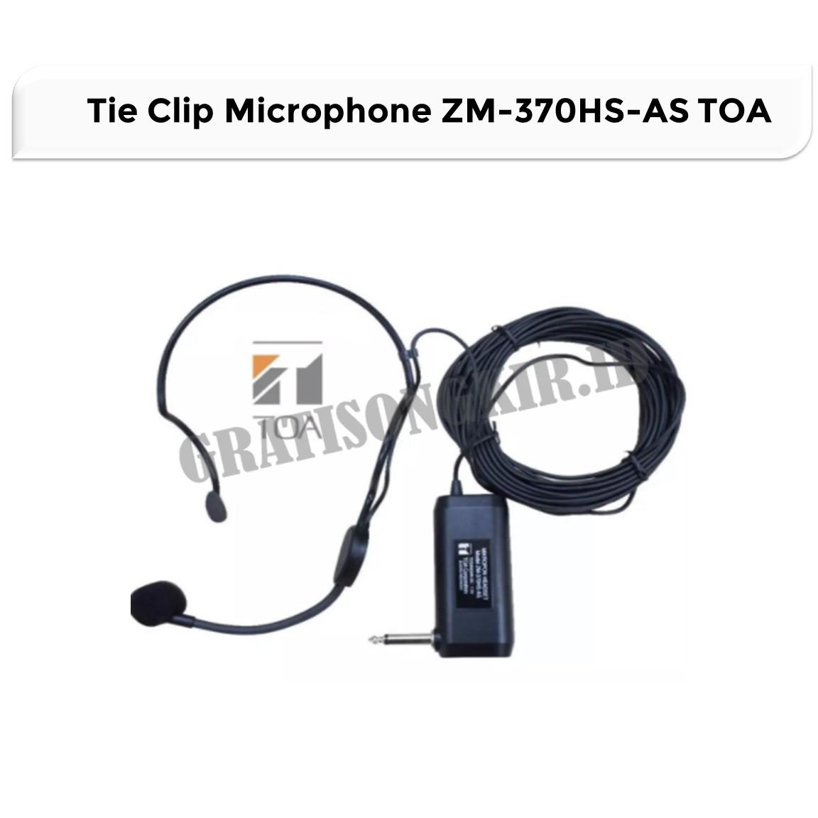 Tie Clip Microphone TOA ZM-370HS-AS