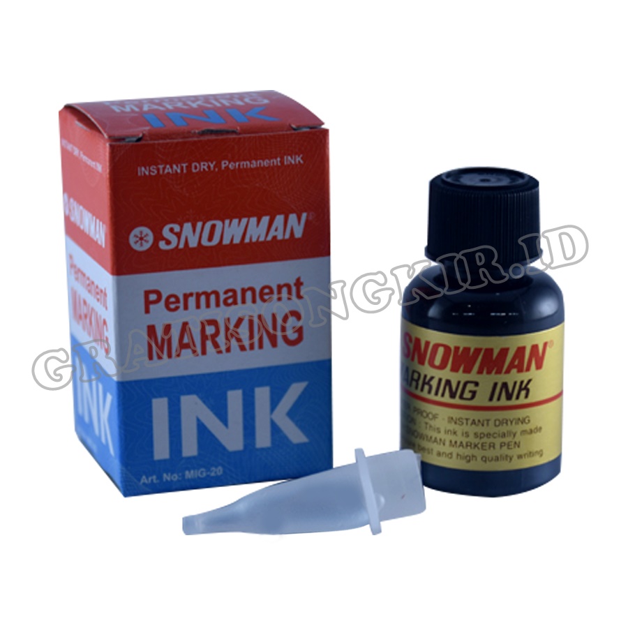 Tinta Permanent Snowman G12 Hitam